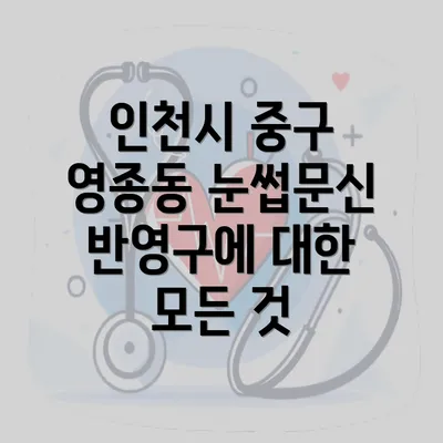 인천시 중구 영종동 눈썹문신 반영구에 대한 모든 것