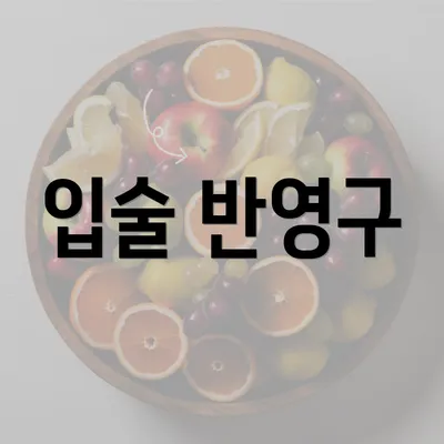 입술 반영구