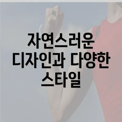 자연스러운 디자인과 다양한 스타일