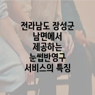 전라남도 장성군 남면에서 제공하는 눈썹반영구 서비스의 특징