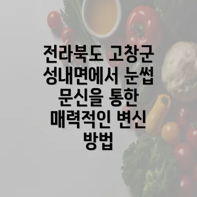 전라북도 고창군 성내면에서 눈썹 문신을 통한 매력적인 변신 방법