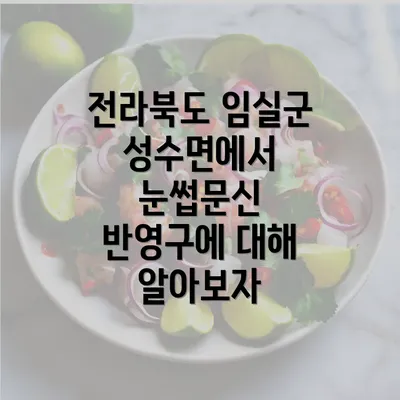 전라북도 임실군 성수면에서 눈썹문신 반영구에 대해 알아보자