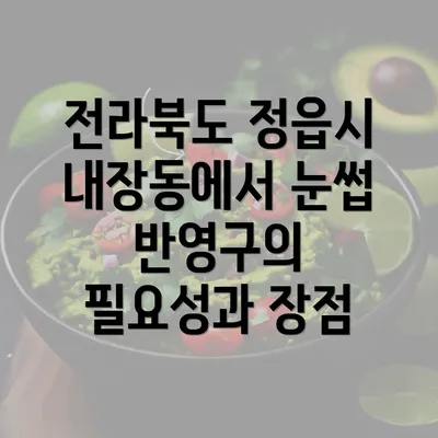 전라북도 정읍시 내장동에서 눈썹 반영구의 필요성과 장점