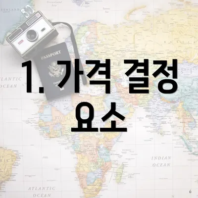 1. 가격 결정 요소